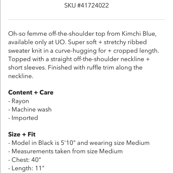 kimchi blue off-the-shoulder ruffle top - purple, pink, & orange striped - Picture 8 of 8